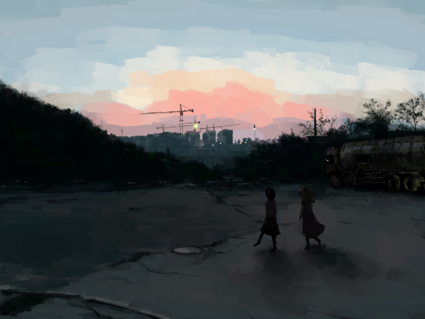 usami renko and maribel hearn (touhou) drawn by michi_l_(streetlamp)