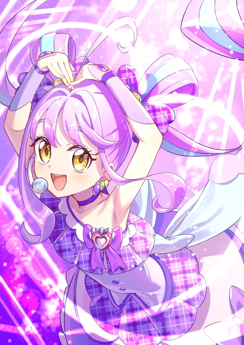 cure kyunkyun (precure and 1 more) drawn by rice_rabbit22