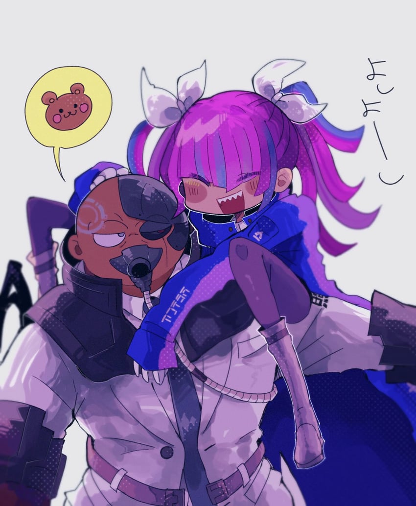 guillaume hall and dominic fulltank (master detective archives: rain code) drawn by chachan_chan