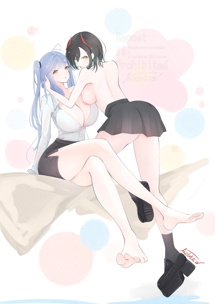 ulrich von hutten and essex (azur lane) drawn by livetarica