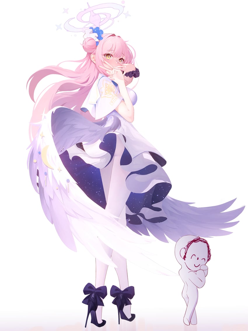 sensei, doodle sensei, and mika (blue archive) drawn by 999kun