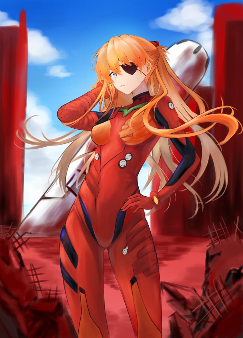 souryuu asuka langley (neon genesis evangelion and 2 more) drawn by junwon09