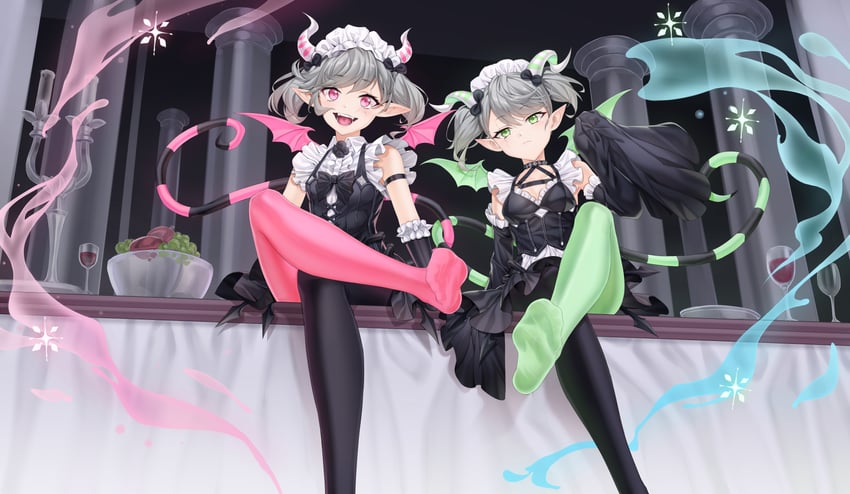 arianna the labrynth servant and arianne the labrynth servant (yu-gi-oh!) drawn by xo_(xo17800108)