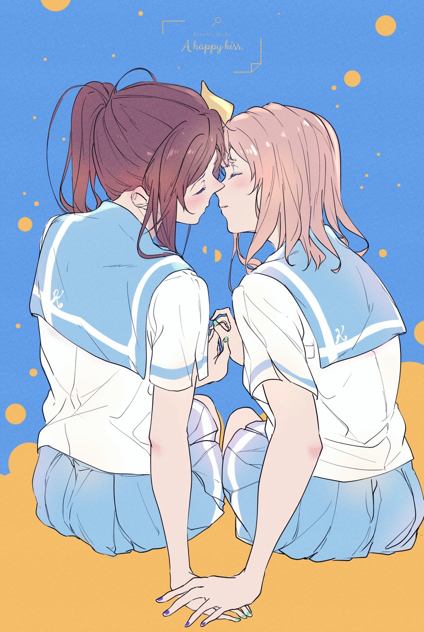 nakagawa natsuki and yoshikawa yuuko (hibike! euphonium) drawn by kuzia_(atarayo)