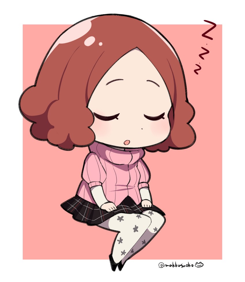 okumura haru (persona and 1 more) drawn by do_m_kaeru