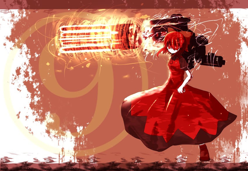 cirno and nineball=cirno (touhou and 2 more) drawn by gaius_(nikoniko2)