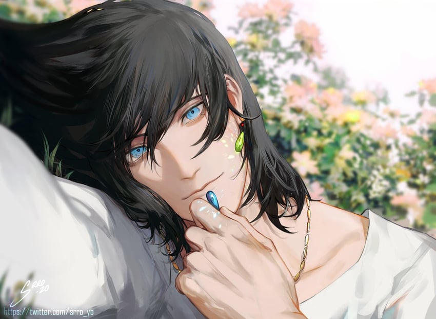 howl pendragon (howl no ugoku shiro) drawn by srro_yo