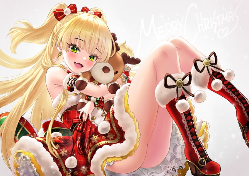 jougasaki rika (idolmaster and 1 more) drawn by yapo_(croquis_side)