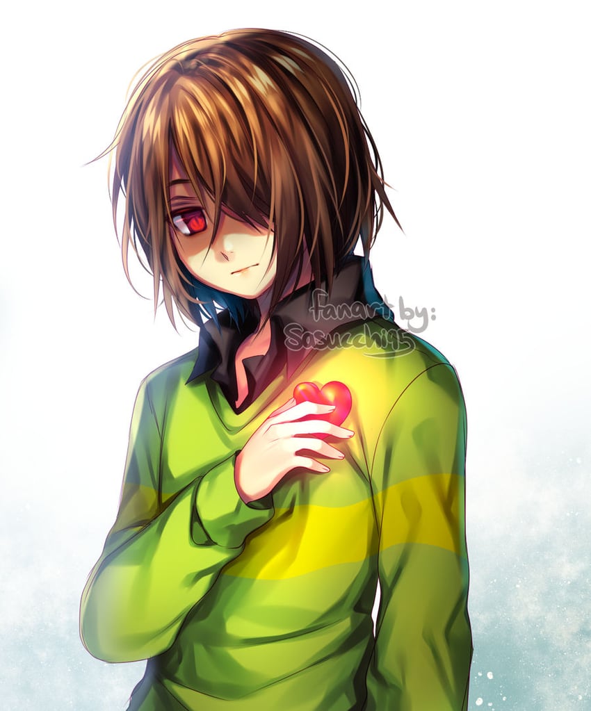 kris (deltarune) drawn by sasucchi95