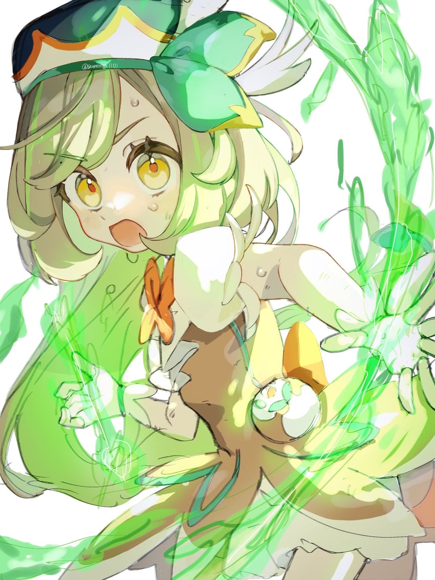 selene and rowlet (pokemon and 2 more) drawn by sumeragi1101