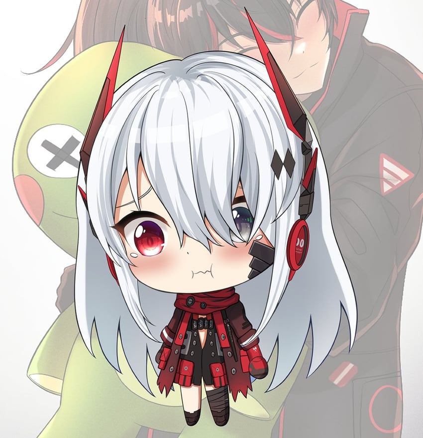 lucia, alpha, lucia: plume, and alpha: crimson abyss (punishing: gray raven) drawn by cesvelox