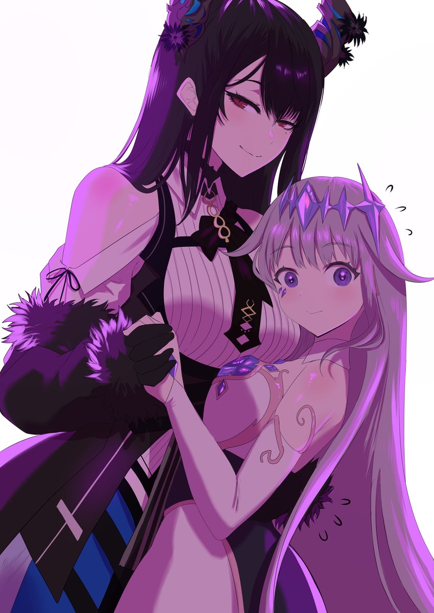nerissa ravencroft and koseki bijou (hololive and 1 more) drawn by redi_(rasec_asdjh)