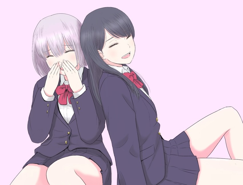 takarada rikka and shinjou akane (gridman universe and 1 more) drawn by fukushima_uichi