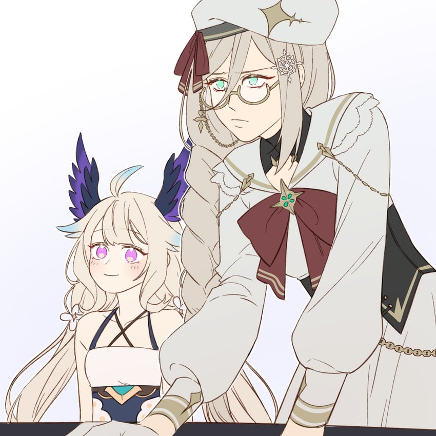 enna alouette and aia amare (nijisanji and 1 more) drawn by tarushka