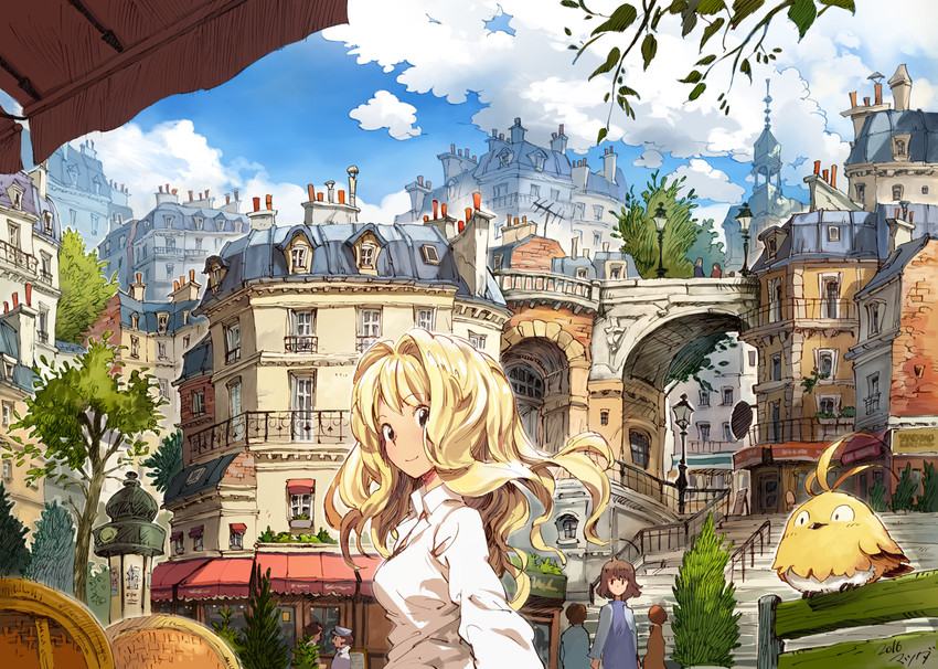 annie berton and tori (original) drawn by matsuda_(matsukichi)