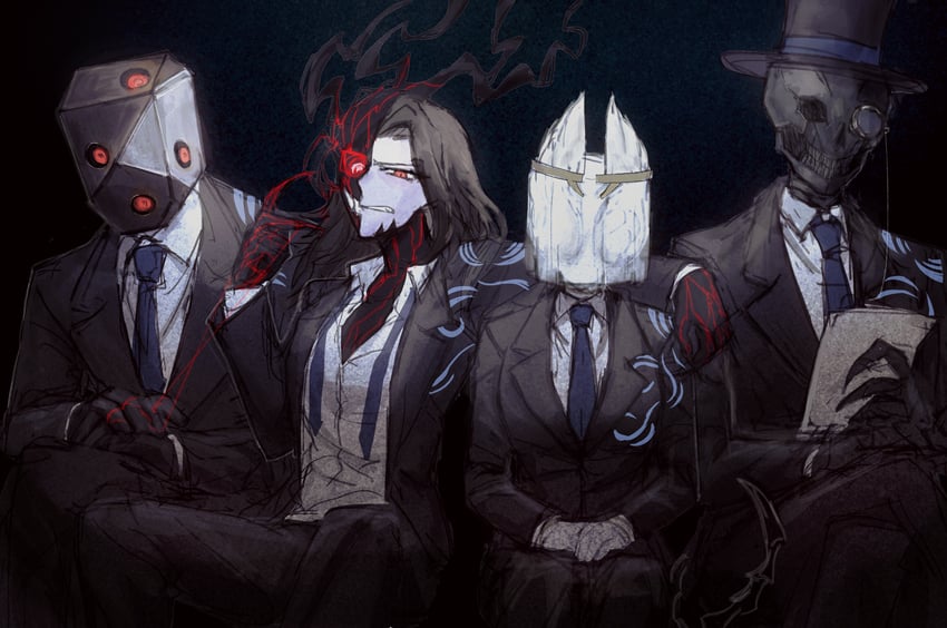 elena, jae-heon, eileen, and pluto (project moon and 1 more) drawn by ira_(34112290)