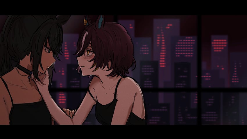 tanino gimlet and symboli kris s (umamusume) drawn by roroko_momo