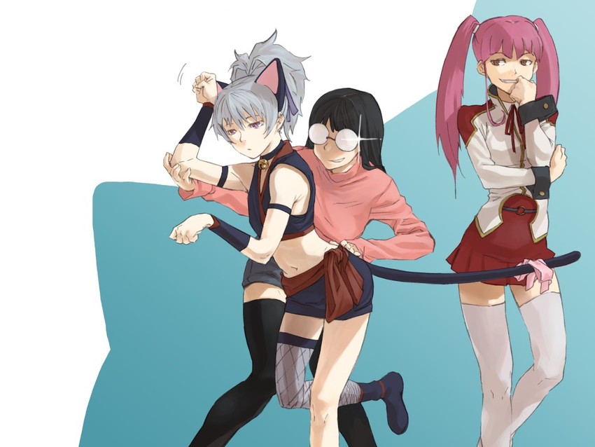 yin, kayanuma kiko, and mayuko (darker than black) drawn by shimotsuki_eight