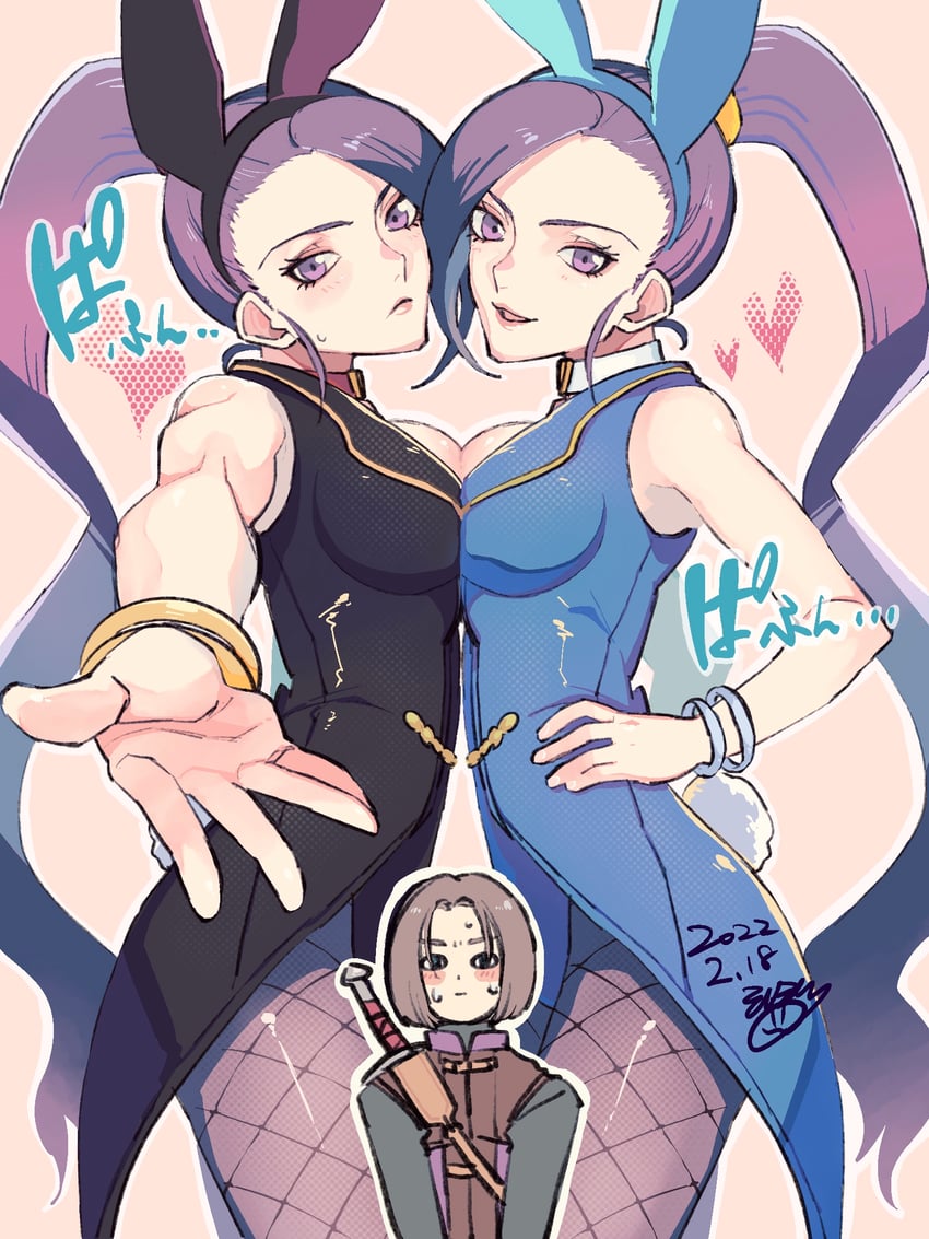 hero and martina (dragon quest and 1 more) drawn by mirumiru