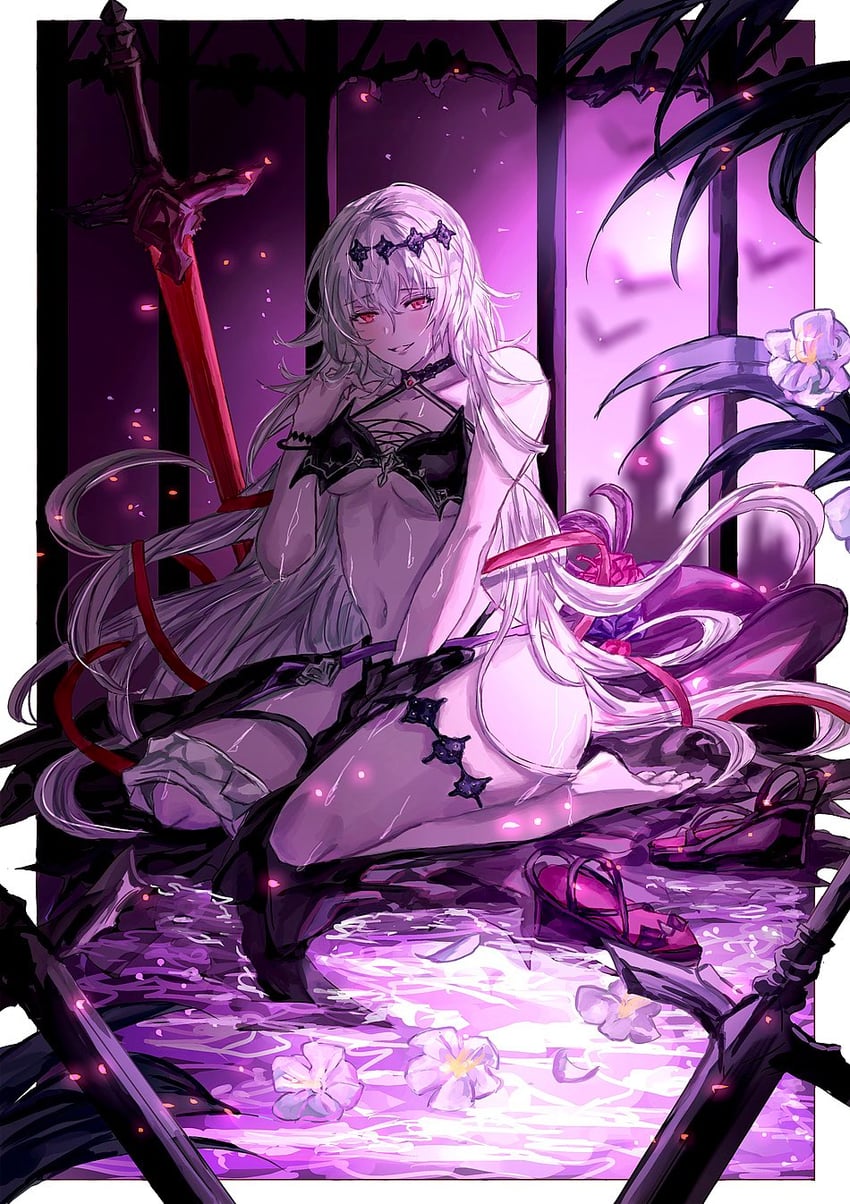 jeanne d'arc and dark jeanne (granblue fantasy) drawn by muramitsu_(d3jgv)