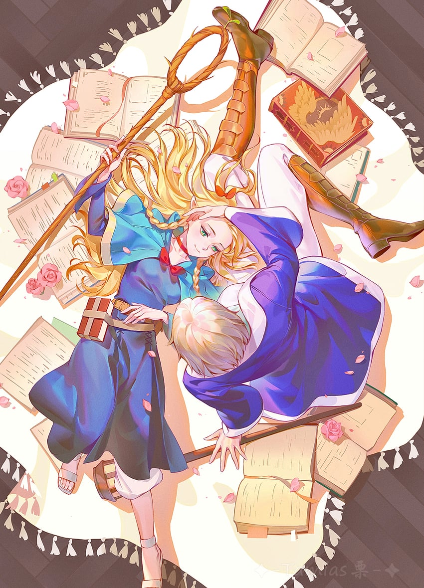 marcille donato and falin touden (dungeon meshi) drawn by tamias