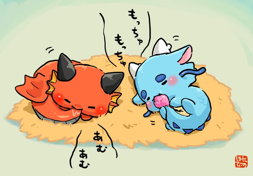 touyouryuu-san and seiyouryuu-san (original) drawn by hotathino