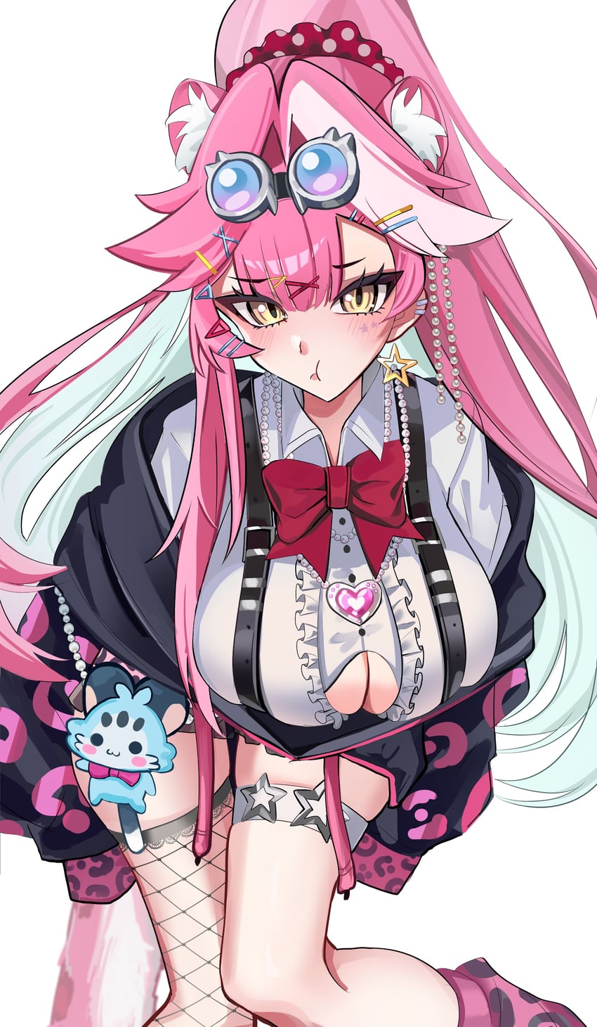raora panthera and chattino (hololive and 1 more) drawn by taraba_kani3