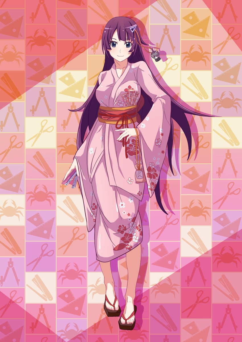 senjougahara hitagi and araragi koyomi (monogatari and 1 more) drawn by mcyw