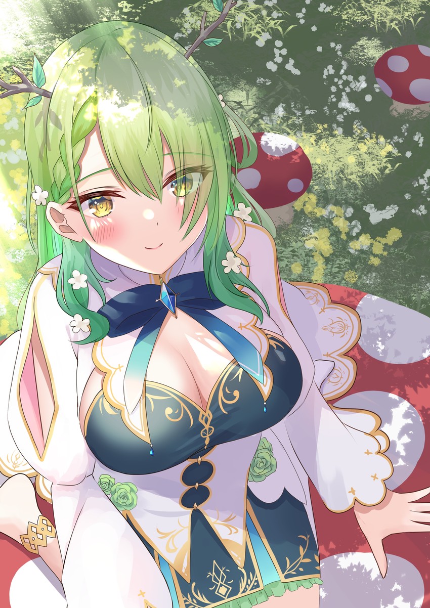 ceres fauna (hololive and 1 more) drawn by onabe_no_shime