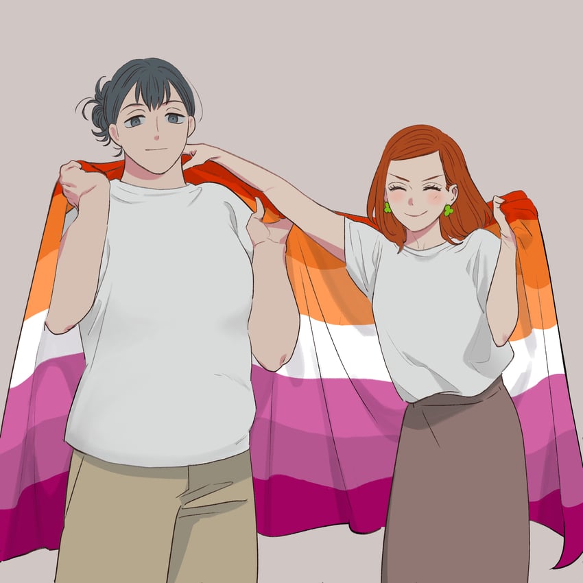 nomoto yuki and kasuga totoko (tsukuritai onna to tabetai onna) drawn by yuzaki_sakaomi