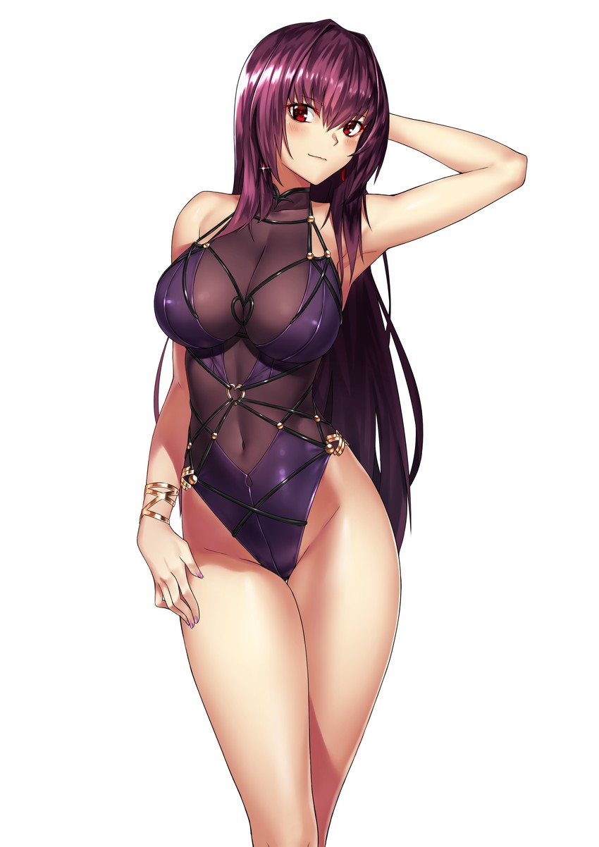 scathach (fate and 1 more) drawn by kai_(pixiv12466647)