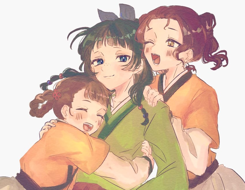 maomao, xiaolan, and shisui (kusuriya no hitorigoto) drawn by noruni