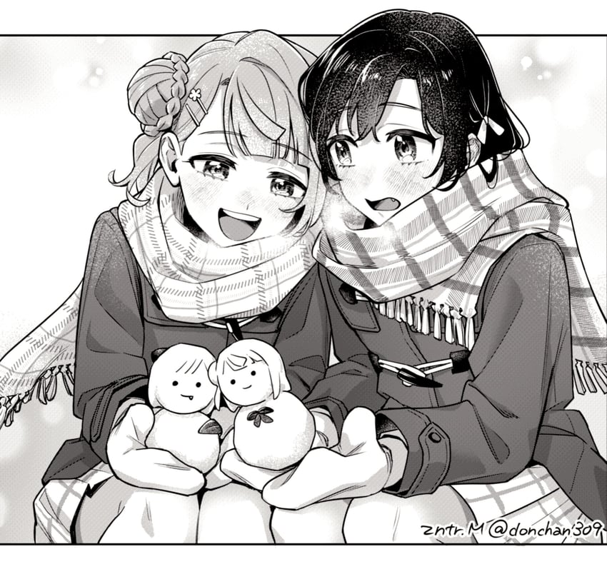 uehara ayumu and mifune shioriko (love live! and 1 more) drawn by matsugi_zuntaro