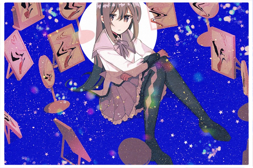 akemi homura and kaname madoka (mahou shoujo madoka magica) drawn by pc_(z_yu)