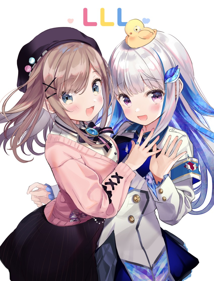 lize helesta, suzuhara lulu, and sebastian piyodore (nijisanji) drawn by kanda_done
