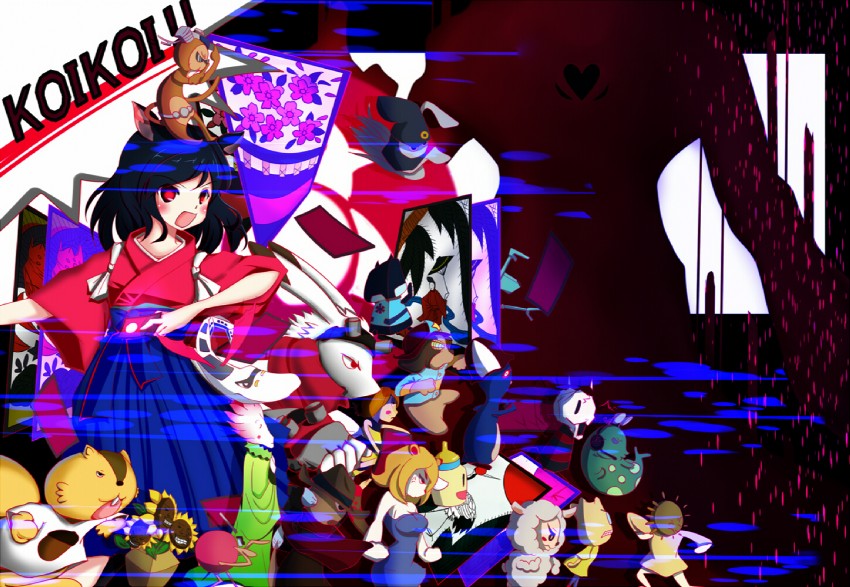 king kazma, shinohara natsuki, kari-kenji, and love machine (summer wars) drawn by natsu_(anta_tte_hitoha)