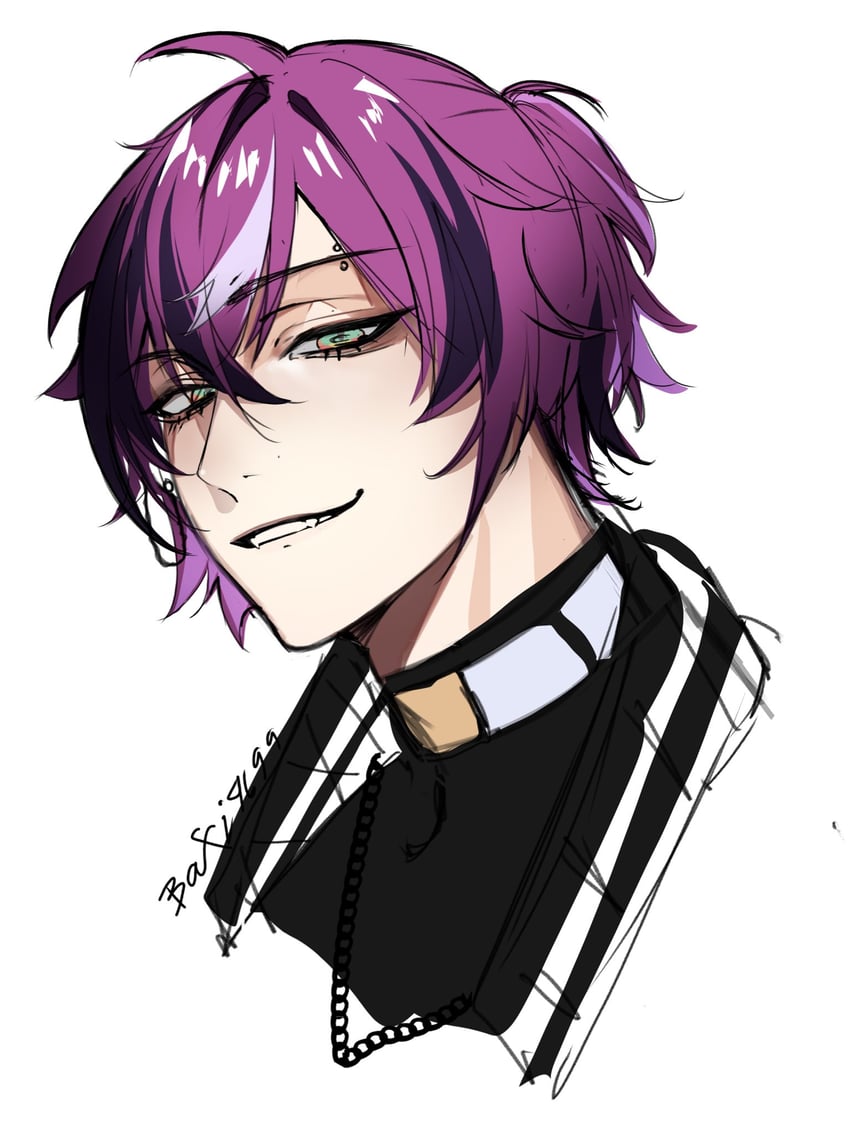 doppio dropscythe (nijisanji and 1 more) drawn by baxi4699