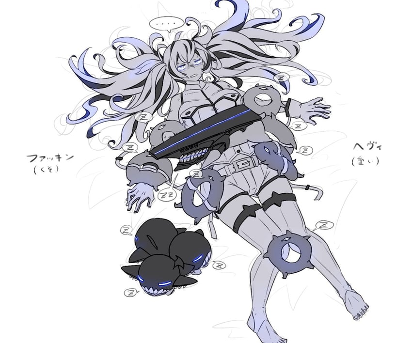 enemy aircraft, enemy lifebuoy, and escort water princess (kantai collection) drawn by oso_(toolate)