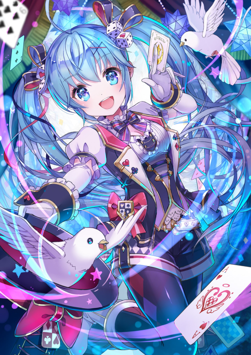 hatsune miku (vocaloid and 1 more) drawn by sakura_shiori