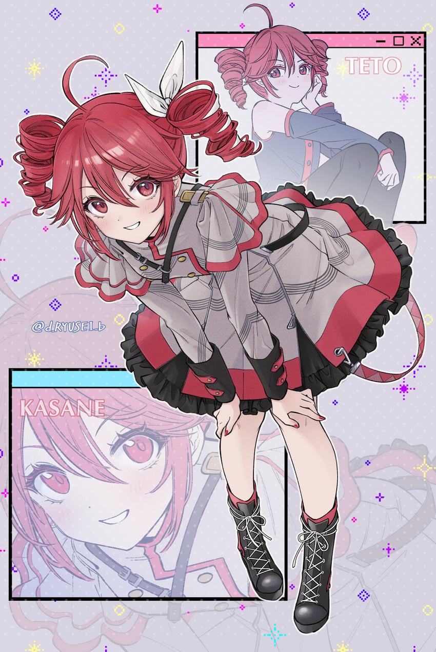 kasane teto (utau and 1 more) drawn by ryusei_(ryusei_b)