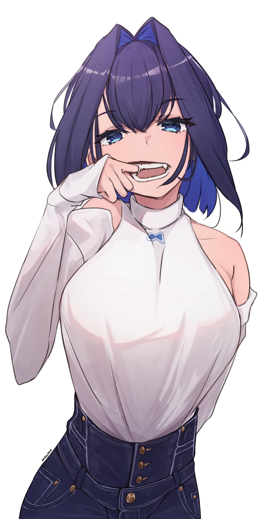 ouro kronii (hololive and 1 more) drawn by malvar