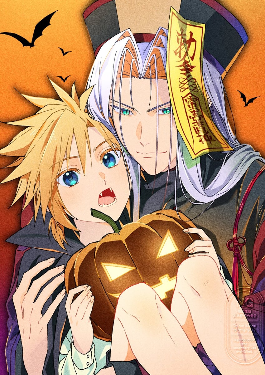 cloud strife and sephiroth (final fantasy and 1 more) drawn by yunyunonigiri