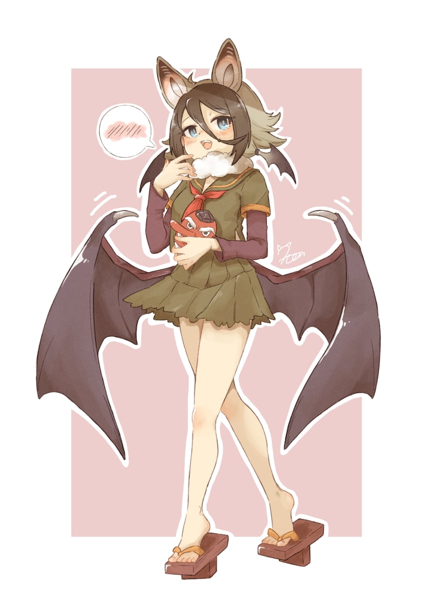 hilgendorf's tube-nose bat (kemono friends) drawn by 0nanaten
