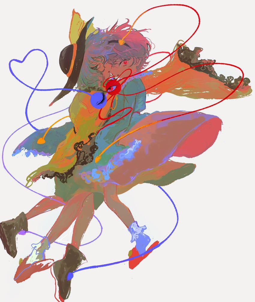 komeiji koishi and komeiji satori (touhou) drawn by kinuc