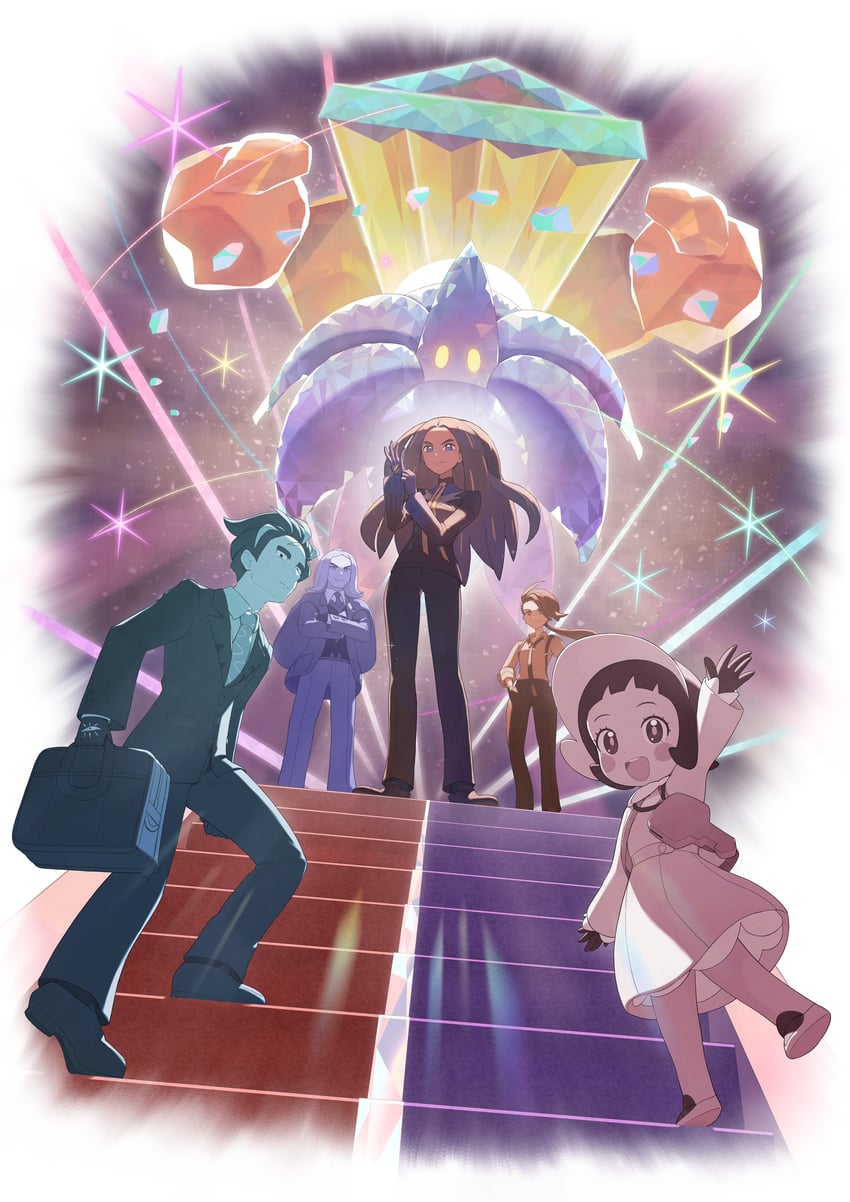 rika, geeta, larry, poppy, hassel, and 1 more (pokemon and 1 more) drawn by odd_(hin_yari)