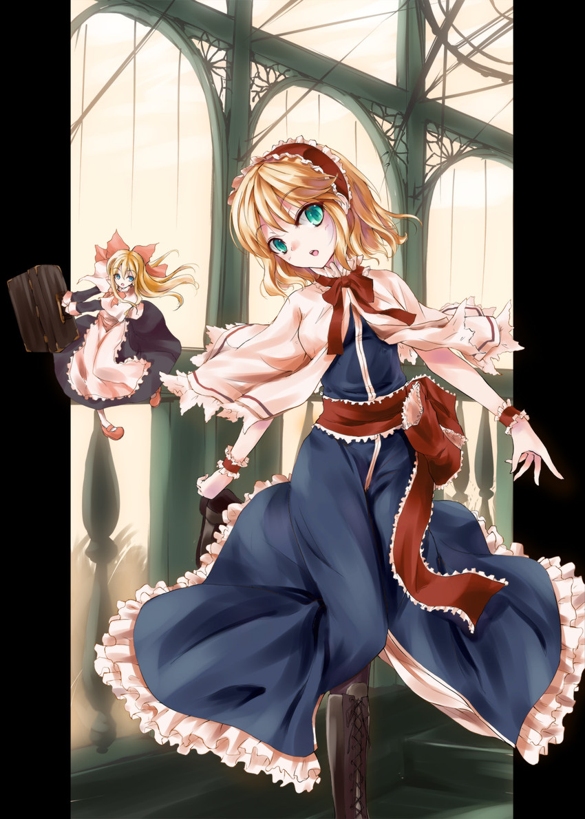 alice margatroid and shanghai doll (touhou) drawn by awa_yume