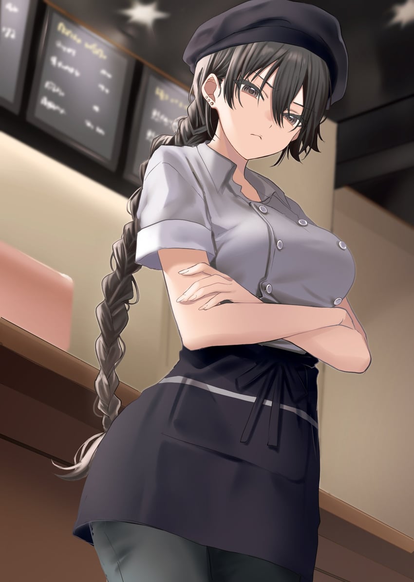 shimizu kei (tonari no seki no yankee shimizu-san ga kami wo kuroku somete kita) drawn by hamu_(plot_sy)