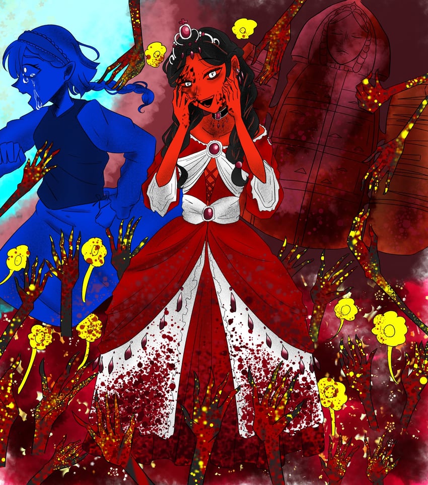 elizabeth bathory (original and 1 more) drawn by ikimono_e3