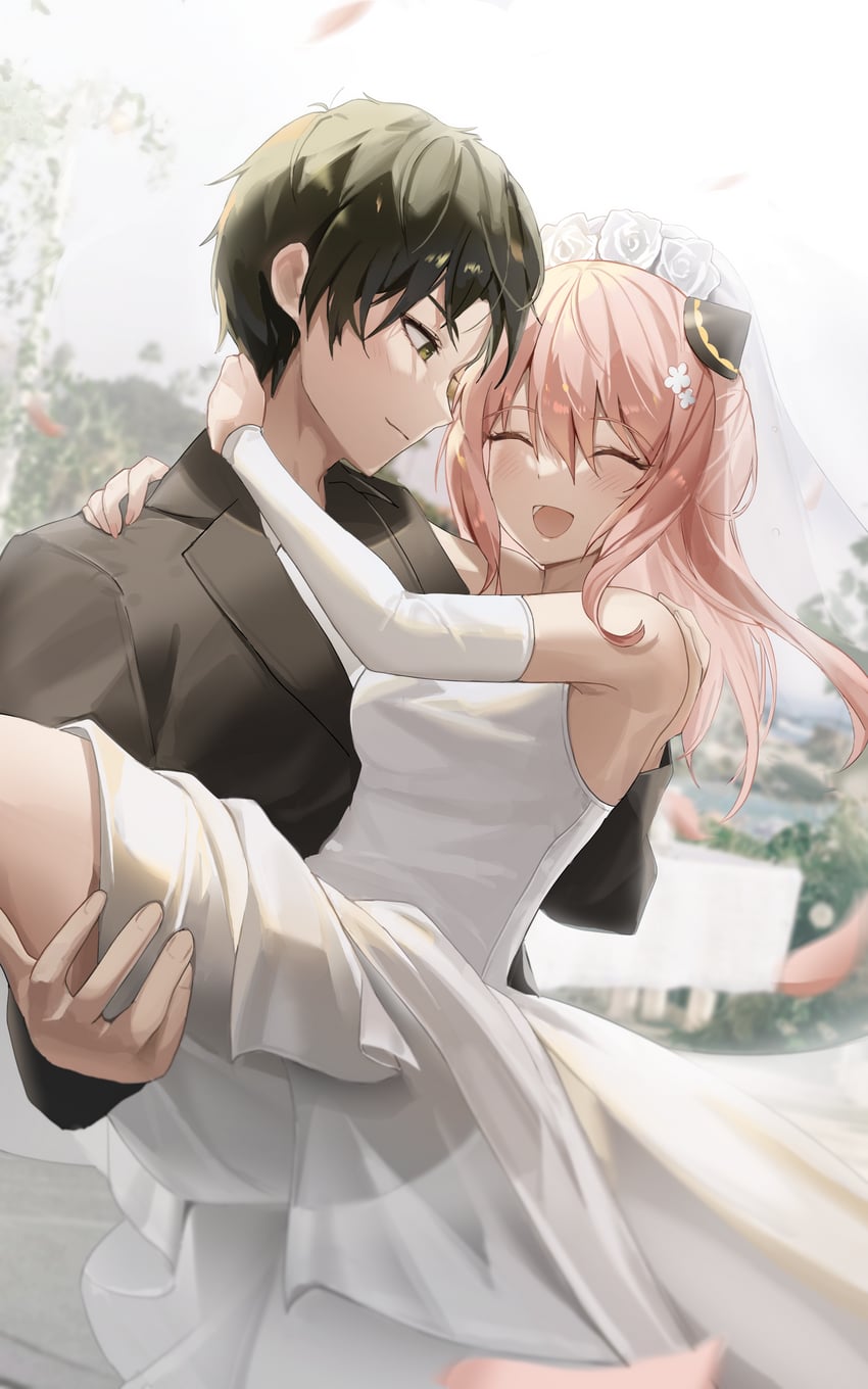 anya and damian desmond (spy x family) drawn by mungduck