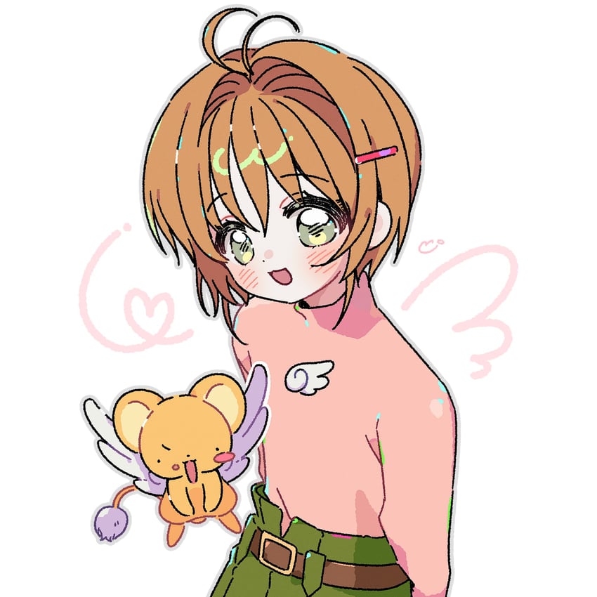 kinomoto sakura and kero (cardcaptor sakura) drawn by yalmyu